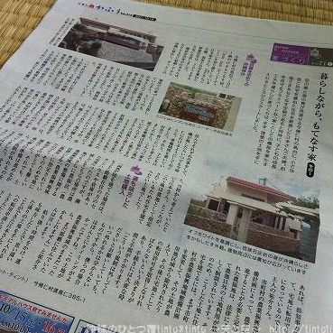 今朝の琉球新報「かふう」の記事